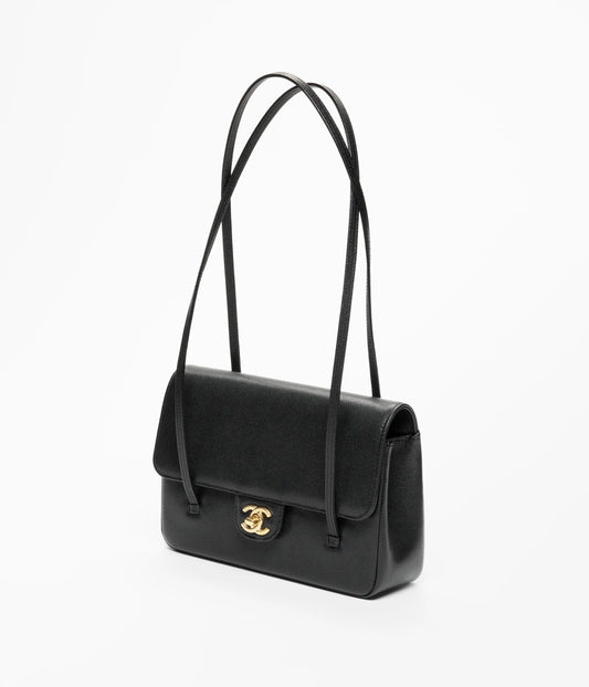Clutch in Grainy Shiny Calfskin