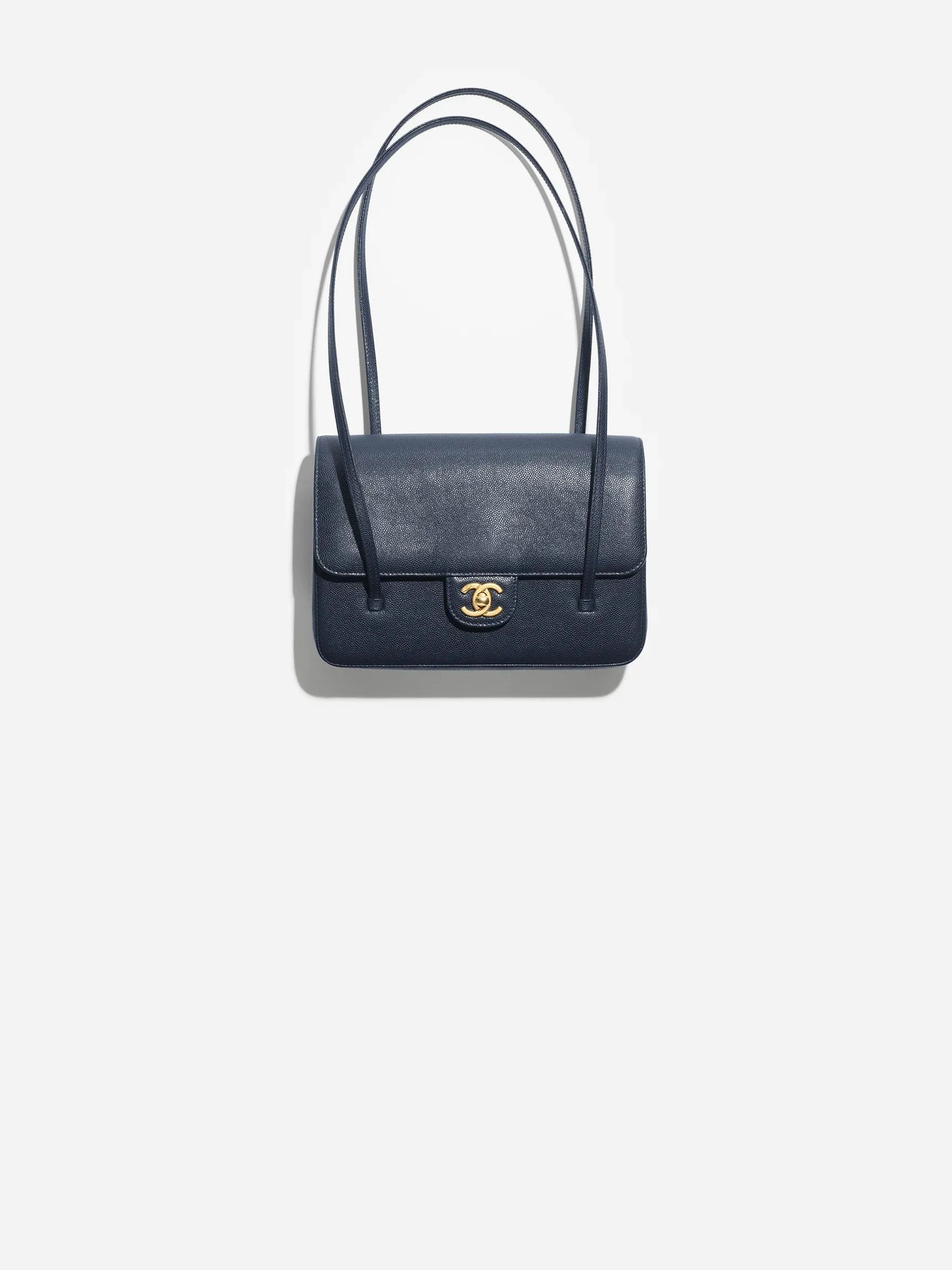 Clutch in Grainy Shiny Calfskin