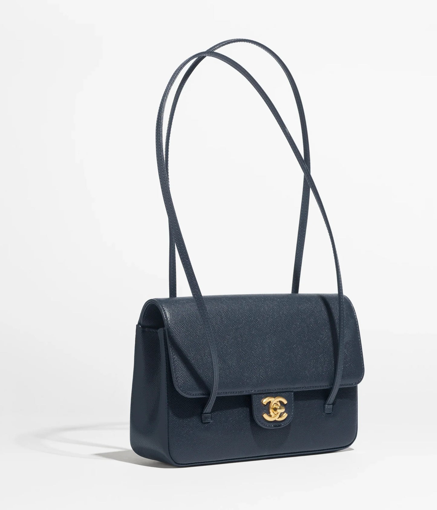 Clutch in Grainy Shiny Calfskin