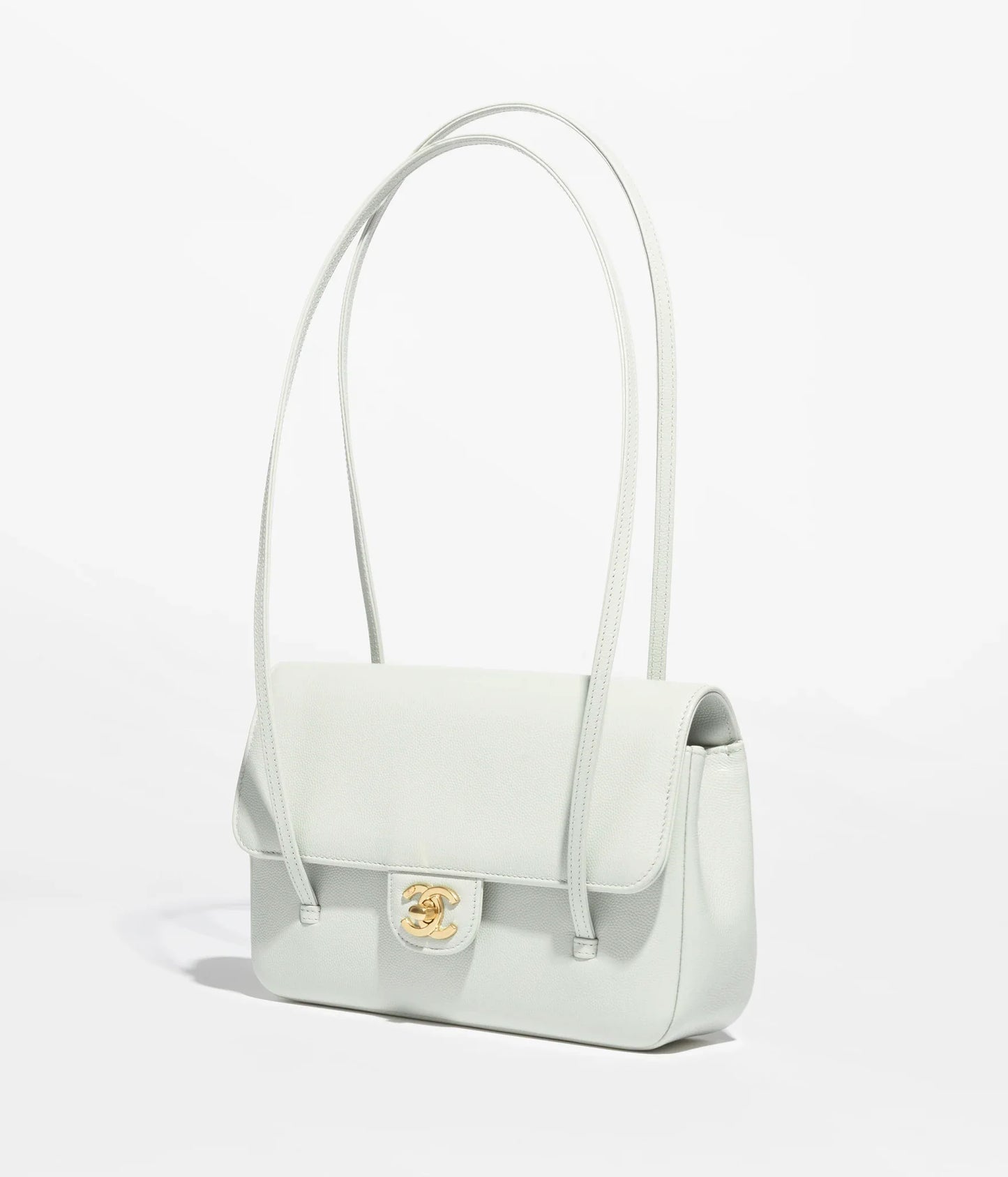 Clutch in Grainy Shiny Calfskin
