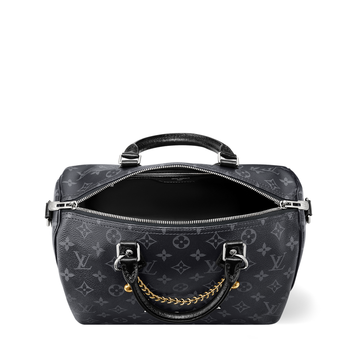Speedy Soft 30 Monogram Eclipse Canvas Black Tote Bag