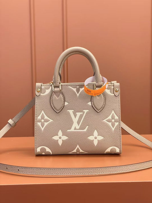 Square Tote with Bold Print