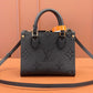 Square Tote with Bold Print