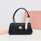 Elegant Quilted Barrel Shoulder Bag