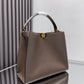 Taupe Dual-Strap Bag
