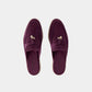 Burgundy Babouche Charms Walk Loafers