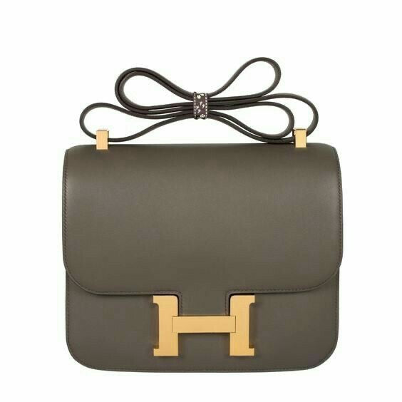 Hermès Constance 18 Gris Gray Green color Epsom / Gold  Hardware 01