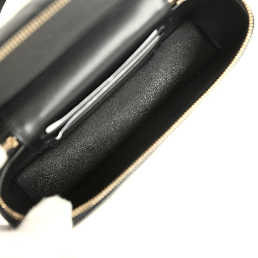 Classic Vanity with Chain in Grained Shiny Calfskin