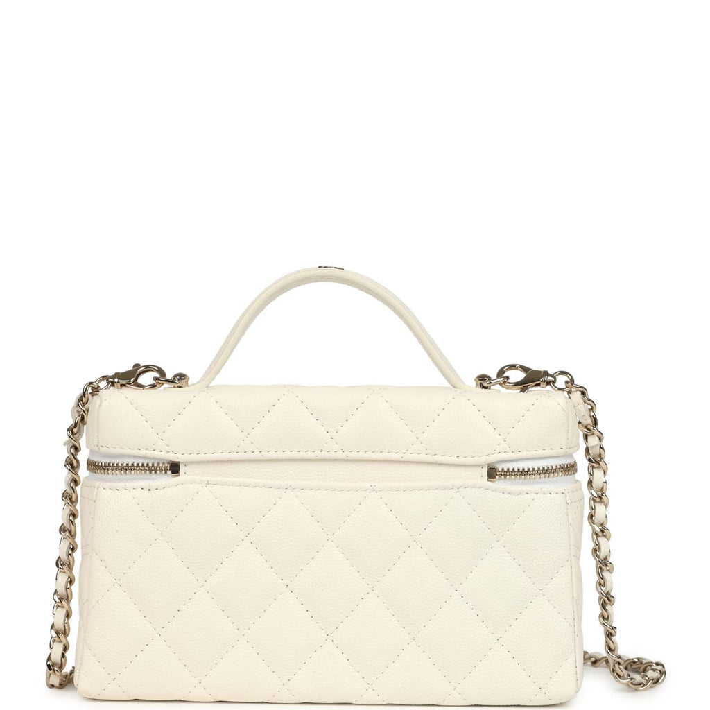 Classic Vanity with Chain in Grained Shiny Calfskin