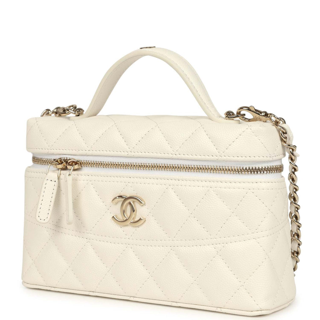 Classic Vanity with Chain in Grained Shiny Calfskin