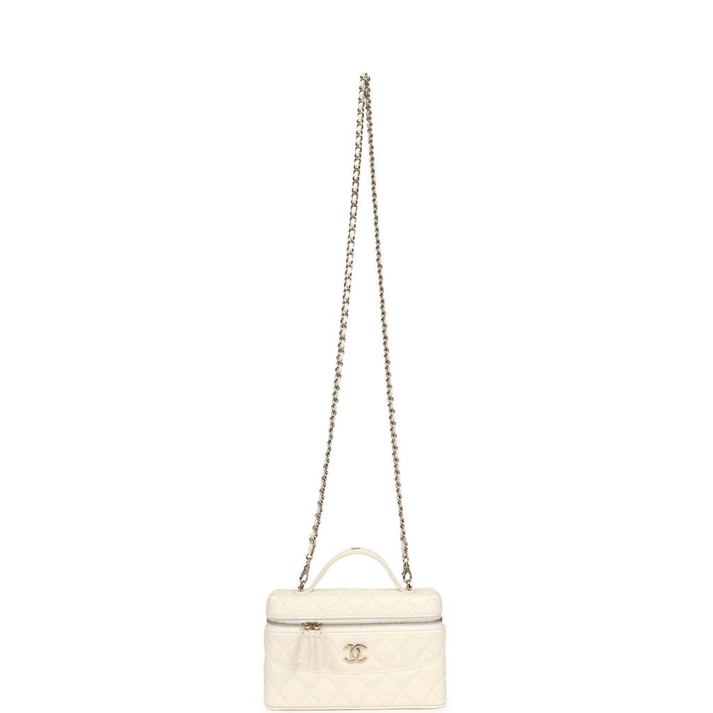 Classic Vanity with Chain in Grained Shiny Calfskin