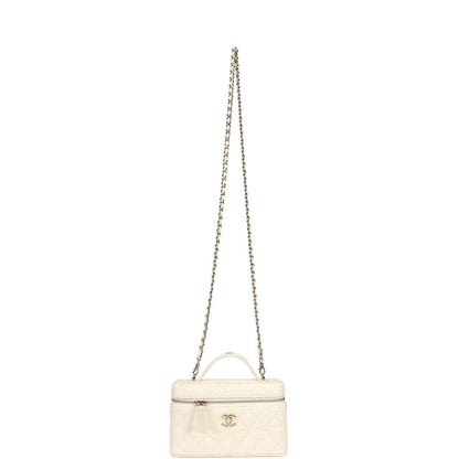 Classic Vanity with Chain in Grained Shiny Calfskin