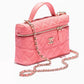 Classic Vanity with Chain in Grained Shiny Calfskin