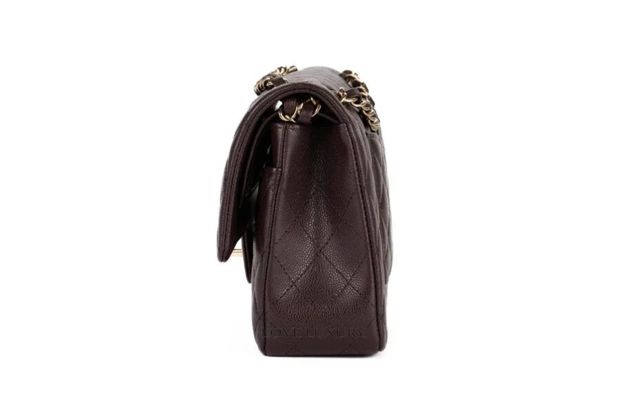 Classic Flap Brown Caviar Light Gold Hardware