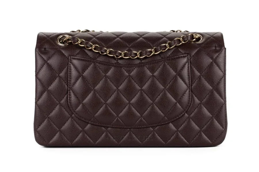 Classic Flap Brown Caviar Light Gold Hardware