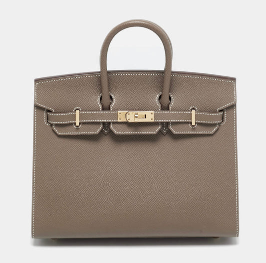 Hermès Birkin 20 Epsom Etoupe / Gold  Hardware 01