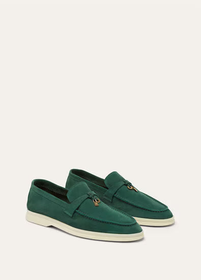 Rain Drops - Green Lagoon Summer Charms Walk Loafer  Suede