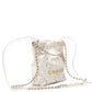 22 Mini White Shiny Calf Leather Handbag