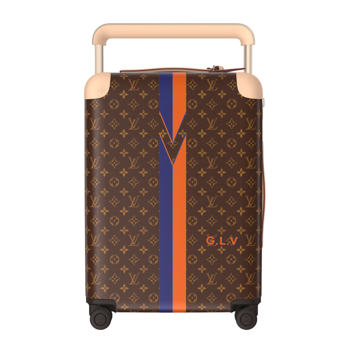 Horizon 55 Monogram Coated Canvas Cherry Motif Carry-On Suitcase