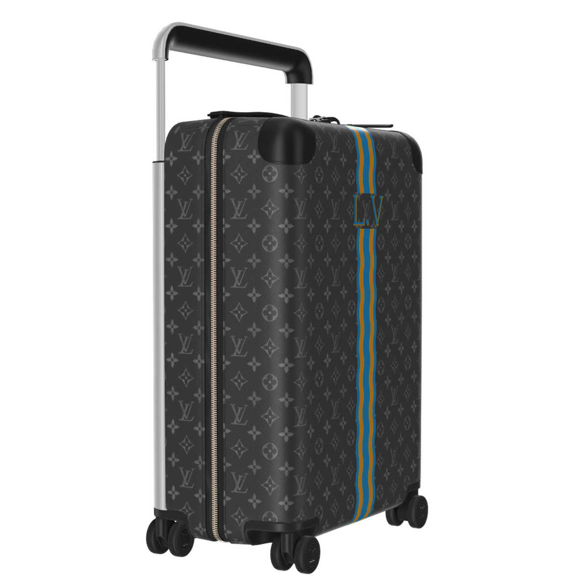 Horizon 55 Monogram Coated Canvas Cherry Motif Carry-On Suitcase