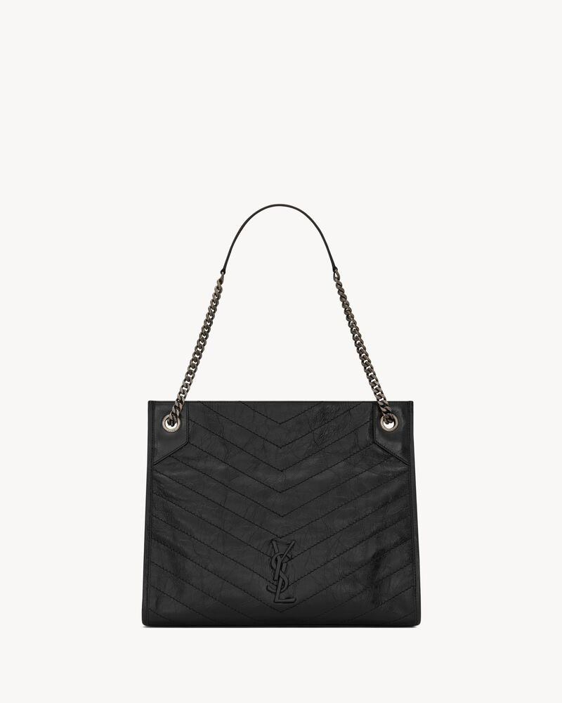 Saint Laurent Niki Shopping In Vintage Leather