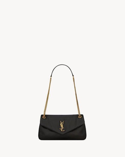 Saint Laurent Calypso Small In Plunged Lambskin