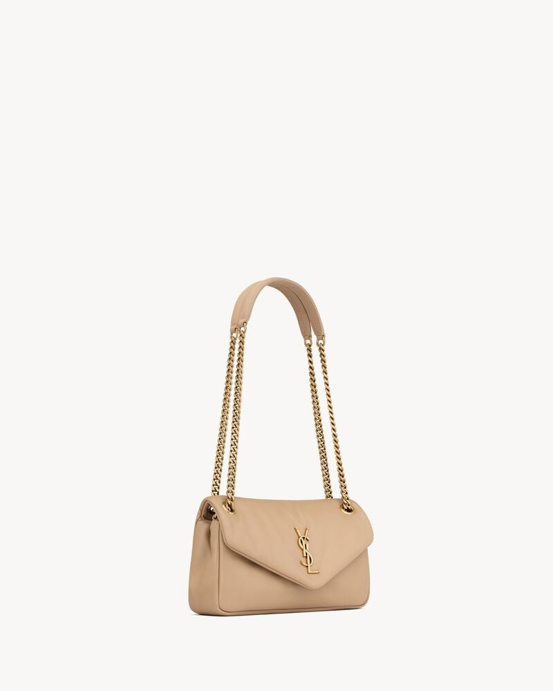 Saint Laurent Calypso Small In Plunged Lambskin