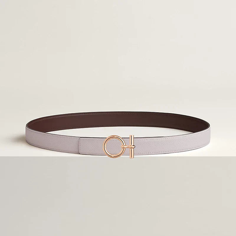 Flot belt Buckle & Hermès Sur Mer Reversible Leather Strap 24 MM