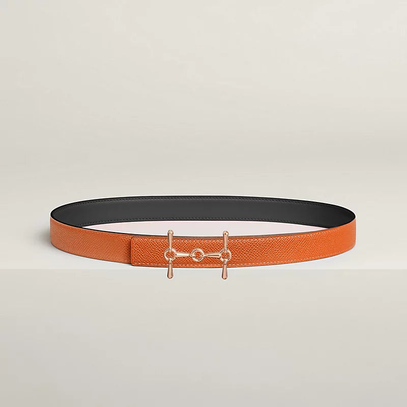 H Equestre Belt Buckle & Hermès Sur Mer Reversible Leather Strap 24 MM