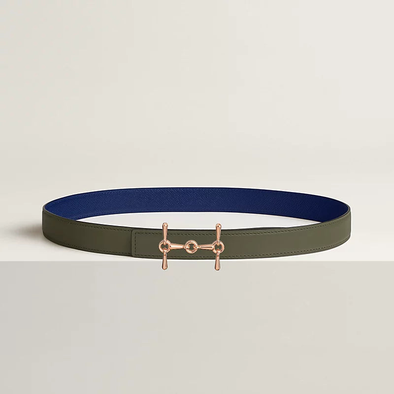 H Equestre Belt Buckle & Hermès Sur Mer Reversible Leather Strap 24 MM