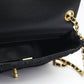 Black Square Tweed CC Flap Crossbody Bag