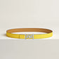 My H Belt Buckle & Hermès Sur Mer Reversible Leather Strap 24 MM