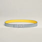 My H Belt Buckle & Hermès Sur Mer Reversible Leather Strap 24 MM