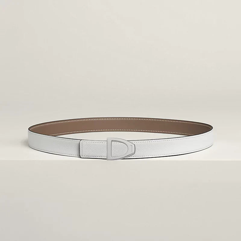 Cavaliere Belt Buckle & Reversible Leather Strap 24 MM