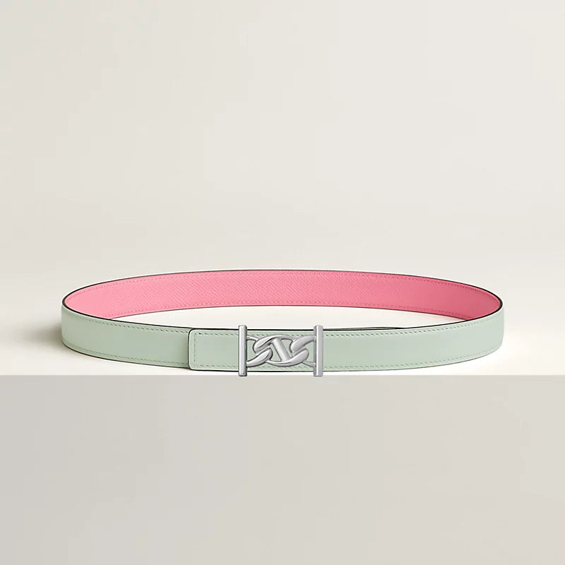 My H Belt Buckle & Hermès Sur Mer Reversible Leather Strap 24 MM