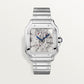Santos de Cartier Large 39.8mm Steel Blue Crown Skeleton Dial Steel Bracelet Manual-Winding Watch