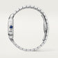 Santos de Cartier Medium 35.1mm Steel Blue Crown Green Dial Steel Bracelet Self-Winding Watch