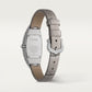 Baignoire Allongée 18K White Gold Diamond Silvered Dial Light Gray Alligator Strap Watch