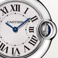Ballon Bleu 28mm Steel Automatic Silvered Opaline Dial Steel Bracelet Watch
