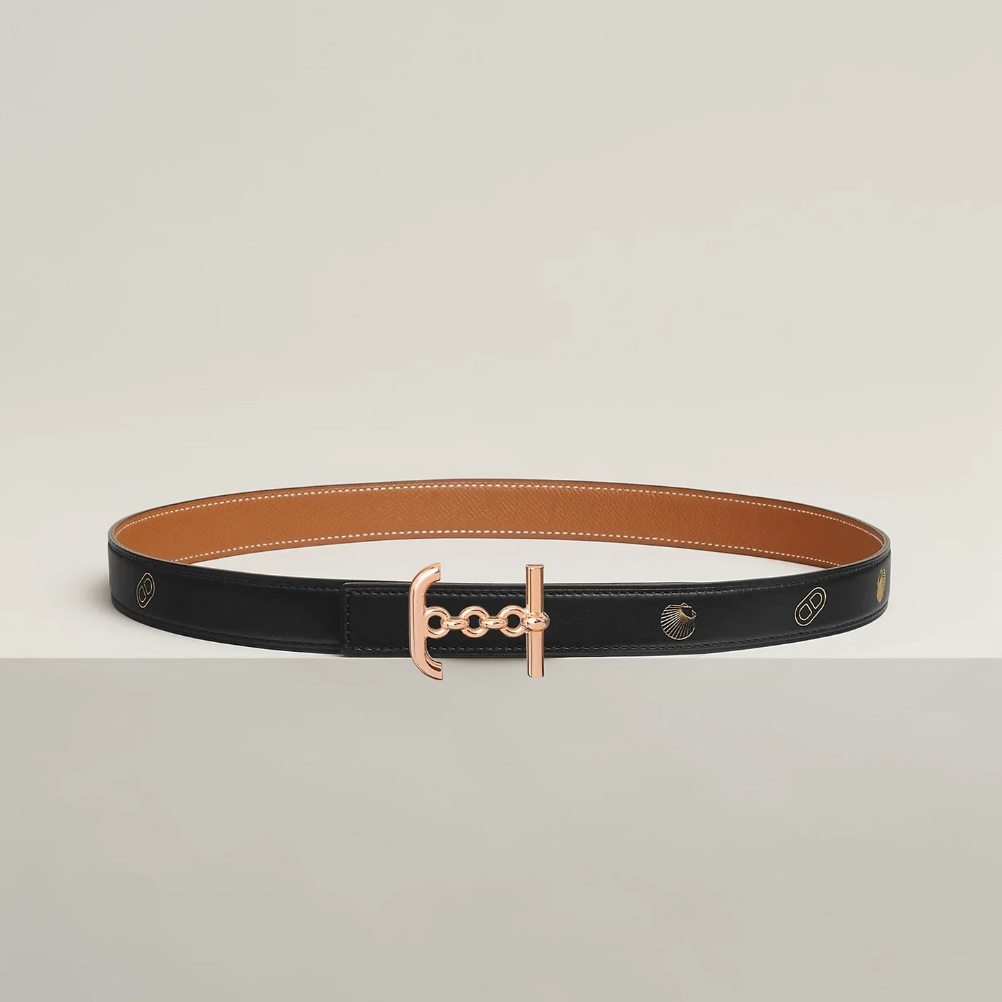 ANCRE MARIN BELT BUCKLE & REVERSIBLE LEATHER STRAP 24 MM