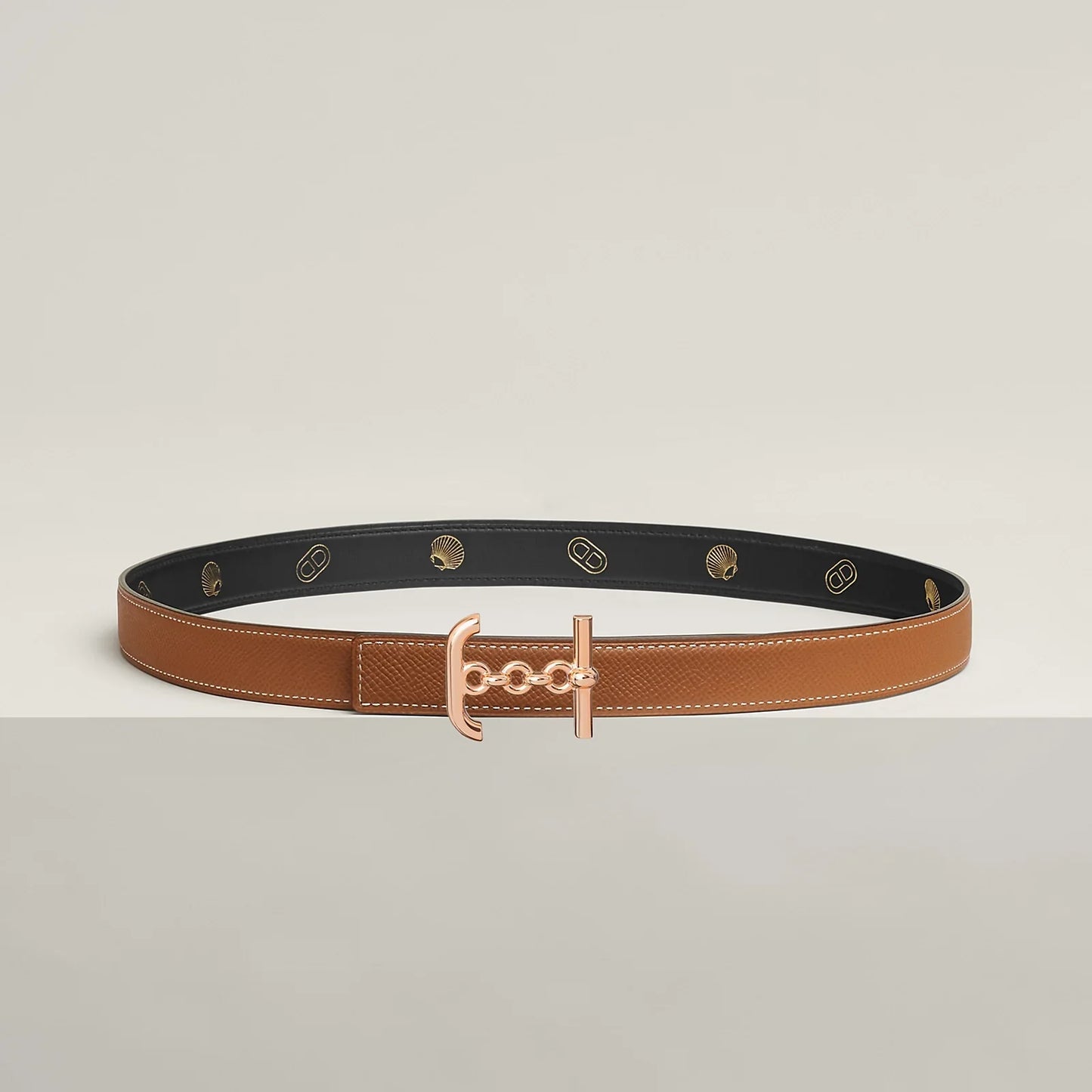 ANCRE MARIN BELT BUCKLE & REVERSIBLE LEATHER STRAP 24 MM