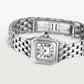 Panthère de Cartier Watch Small Model 30mm x 23mm Steel Blue Crown Silvered Dial Steel Bracelet Quartz Watch