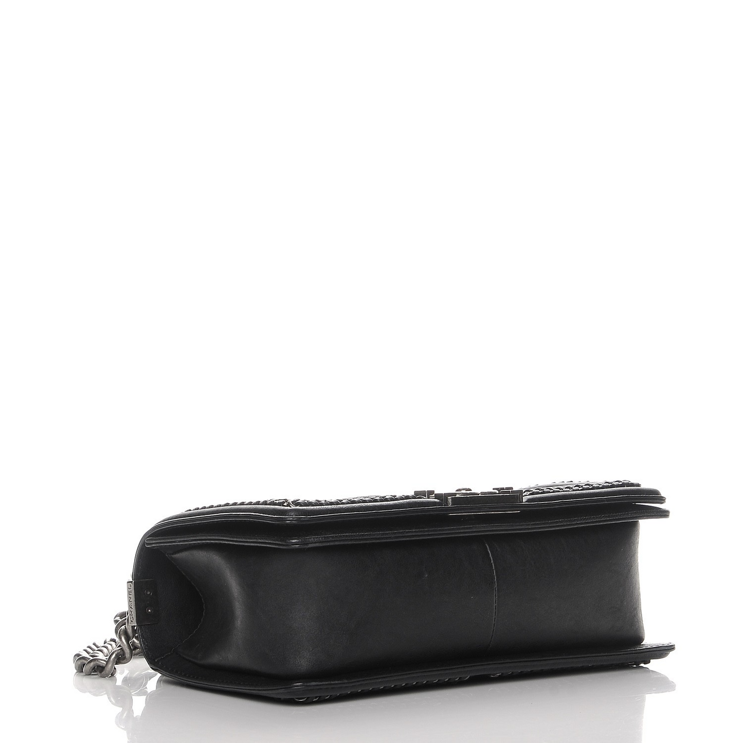Calfskin Quilted Medium Boy Top Handle Flap