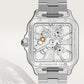 Santos de Cartier Large 39.8mm Steel Blue Crown Skeleton Dial Steel Bracelet Manual-Winding Watch