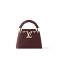 Capucines Mini Taurillon Leather Bordeaux Top Handle Bag