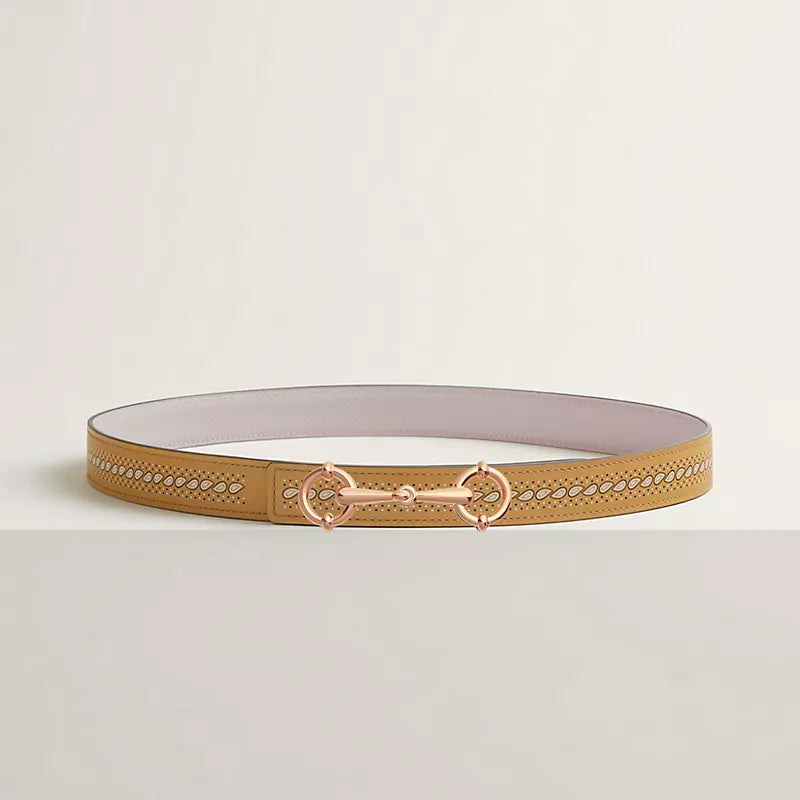 Lady Rider Belt Buckle & Reversible Leather Strap 24 MM