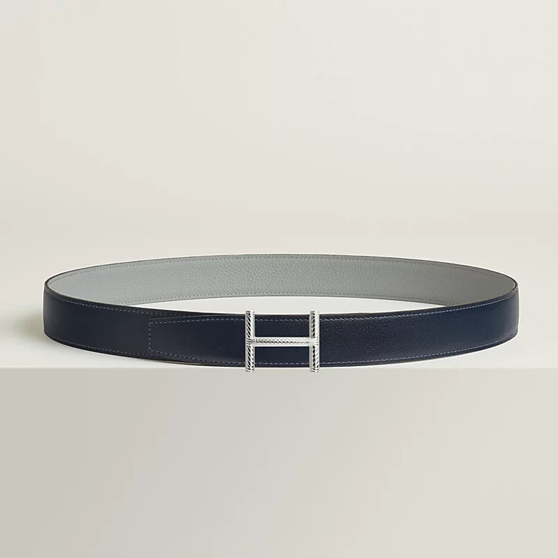 Hisseo Belt Buckle & Reversible Leather Strap 32 MM