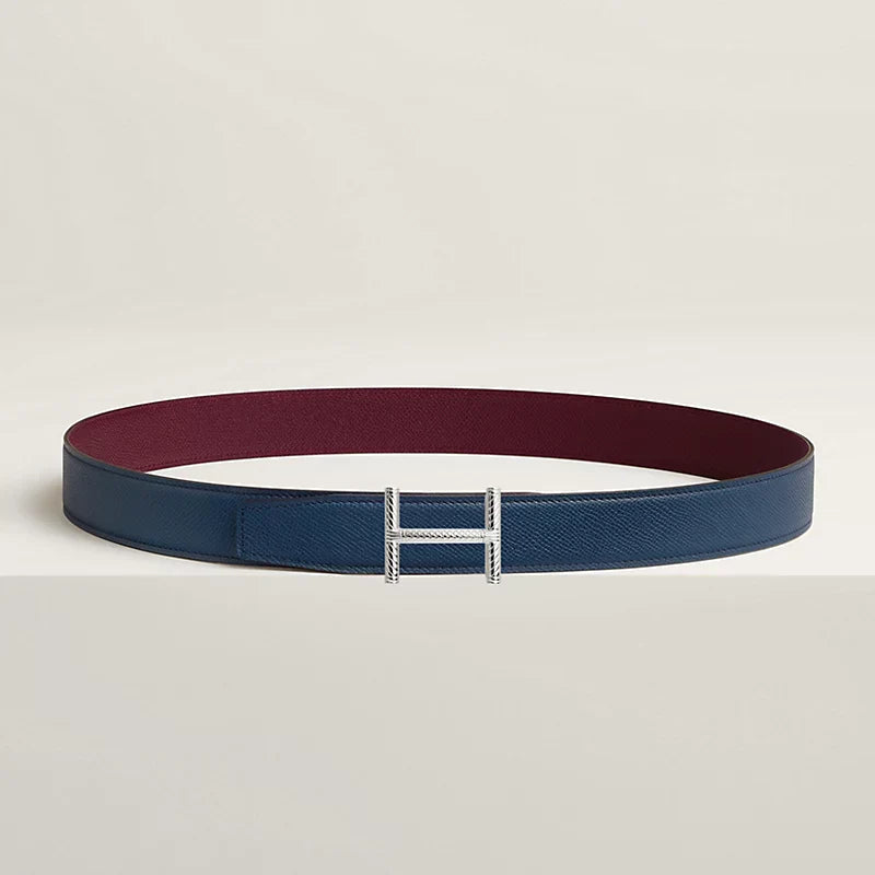 Hisseo Belt Buckle & Reversible Leather Strap 32 MM
