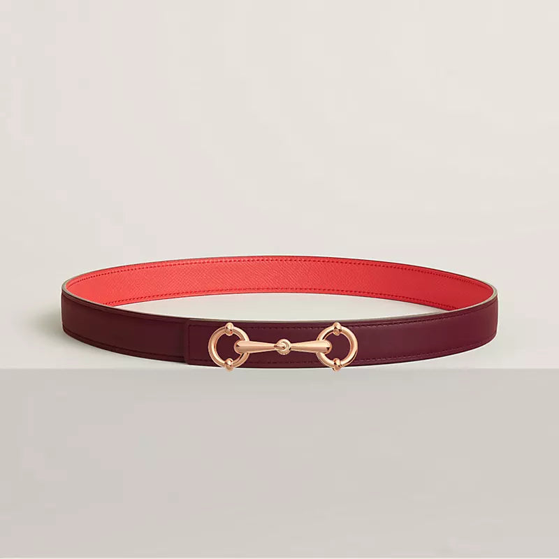 Lady Rider Belt Buckle & Reversible Leather Strap 24 MM