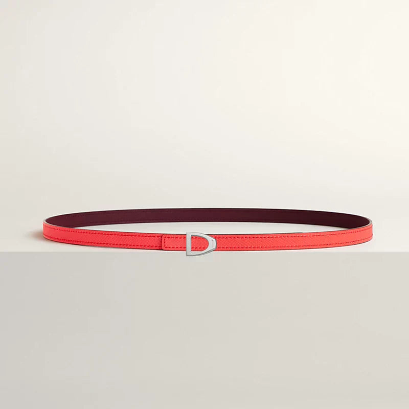 Cavaliere Belt Buckle & Reversible Leather Strap 13 MM